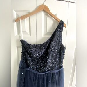 Navy blue ball gown